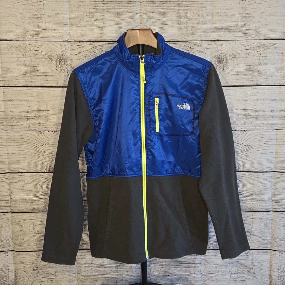 The North Face Blue/Grey Jacket, Boys Size Extra Large, Great Condition